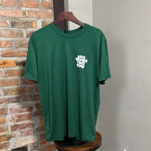 SHEIN Forest Green Tee with White Text